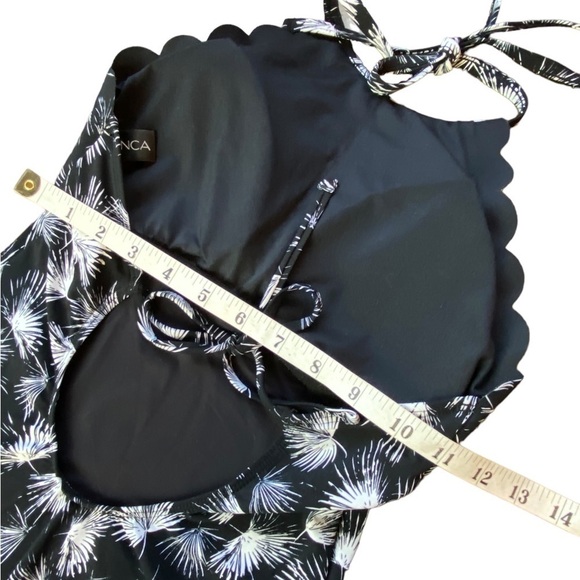 La Blanca High Neck Halter One Piece Swimsuit Peddle Pusher Women’s Size 4 - Picture 5 of 13